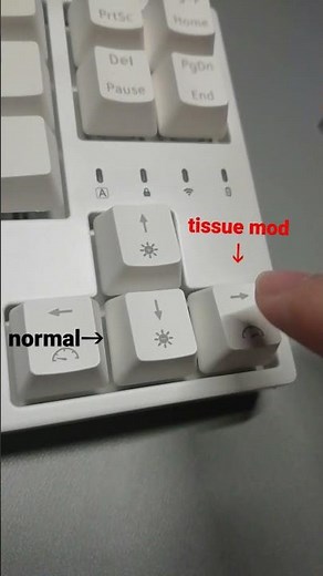tissue mod: sound with keycap