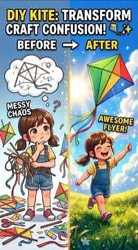3 Easy Ways Kids Can Make a Kite 🪁✨ | Fun DIY Kite Tutorial