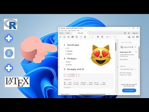 R , RStudio, Latex, knitr and tinytex for dynamic report generation in R