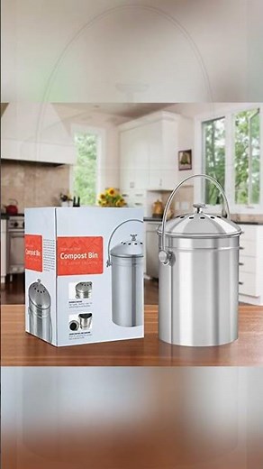 Compost Bin Stainless Steel Elite Collection for Countertop