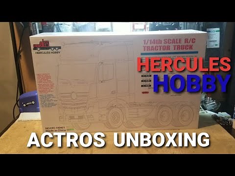 Hercules Hobby Actros 1/14 RC Tractor Truck Unboxing and first Look