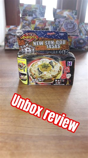 Unbox Review con quay New Sun God của nhân vật Helios trong Beyblade Metal Fury #beybalde #metal