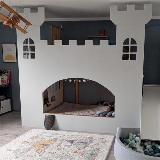 DIY Instructions for Building a Knight's Castle - Ikea KURA Conversion - Play Bed Instructions as a PDF Download - Etsy
