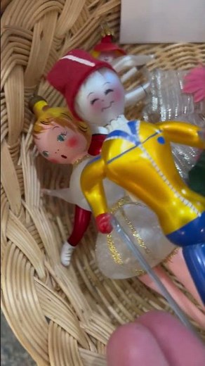 De Carlini Vintage Italian blown glass ornaments #christmas # ornaments #fleamarket #holiday