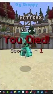 Fighting skeppy in Axe PvP