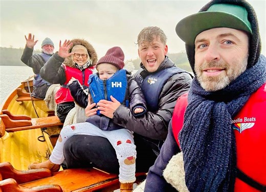 Mark Feehily's Rings In Wet New Year With Cailean And Layla