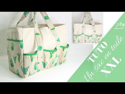 COMMENT COUDRE UN SAC EN TOILE XXL / DIY CANVAS TOOL BAG