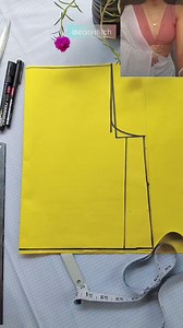 Trending V neck princess cut belt blouse ❤️💛💯👇 #drafting #papercutting✂️ #princesscutbeltblouse #frontpart #size- 30 #mostrequested #design #deep'V'neck #ideas #easycuttingideas #easystitch #designlove #fbreelsfypシ゚ #shorts #followformoredesigns and idea's ➡️➡️ | Reba Modak