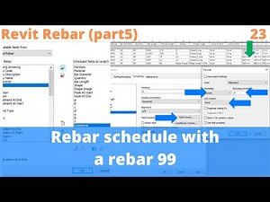 Revit - Rebar, Rebar schedule with a rebar99(part5) - example 23