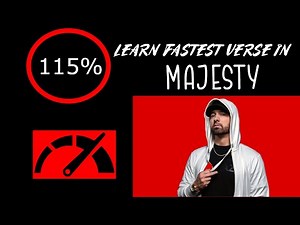 Learn Eminem's Fastest Verse In "Majesty" (Slowed Down + Scrolling Lyrics)