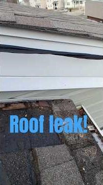 fixing a roof/step flashing leak #roofing #leak #flashing