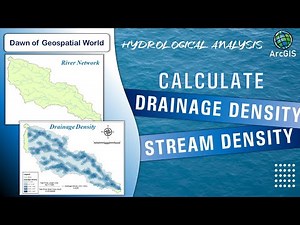How to Calculate Drainage Density for Watershed Analysis | Hydrological Analysis 🌊