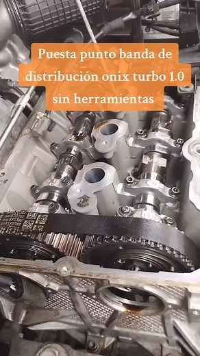 Puesta punto banda de distribución onix turbo 1.0 sin herramientas
