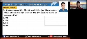 6.1K views · 31 reactions | Average Problem (Statistics)‼️ ✅Join my CSE Math review via Zoom with Mock Exam ✅99 pesos only #CSEReview #mathreview | Math Teacher Mario | Facebook