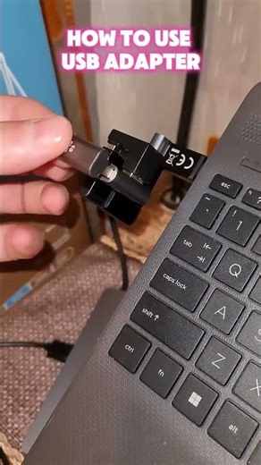 How to use adapter USB