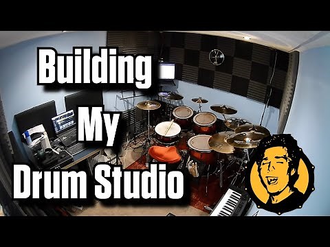 How I Built My DRUM STUDIO Timelapse from start to finish!