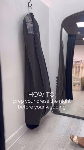 162K views · 9.2K reactions | Twas the night before your wedding ✨ Don’t let those steamed-out wrinkles set back in! Be sure to follow these steps for a wrinkle-free wedding dress 懶 | Unaltered Bridal | Facebook