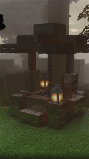 Small Easy Minecraft Well Tutorial! #minecraft #minecraftshorts#minecrafttutorial #minecraftbuilding