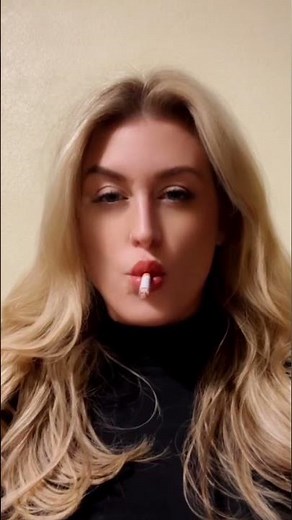 MILF smoking cigarette