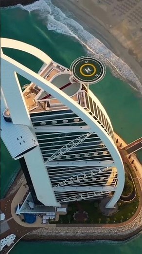 World Famous Burj Al Arab Top View | Dubai Luxury Hotel #Shorts