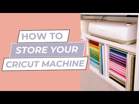 How to Store a Cricut Machine | Cricut Craft Room Tour