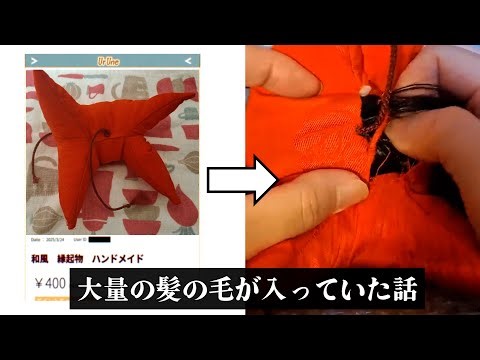 買い物した商品に「大量の髪の毛」が入っていた『某フリマサイトの謎の出品について。』