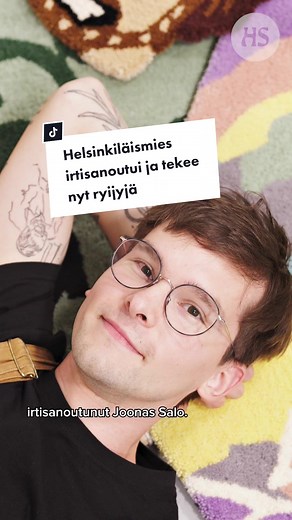 Joonas Salon tekeleet ovat aika kaukana perinteisistä ryijyistä. #helsinginsanomat #ryijy #punchneedle