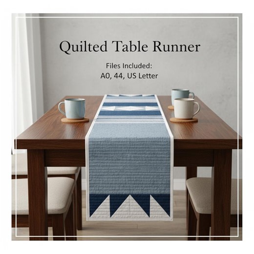 Quilted Table Runner Sewing Pattern | Patchwork, Beginner Friendly (PDF Download) - Etsy UK