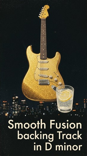 Modern Fusion Guitar Backing Track in D minor