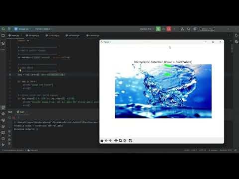 Microplastics image detection by using computer vision