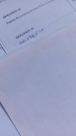 Solving Logarithmic Questions: Part 6 — Exam Practice