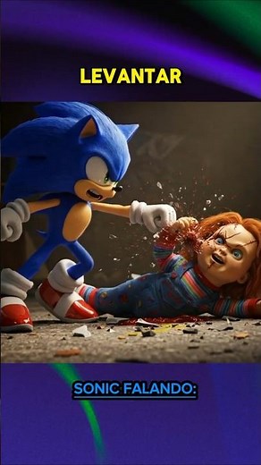 Sonic vs Chucky #sonic #sonicthehedgehog #ia #historia #aventura #chucky #terror