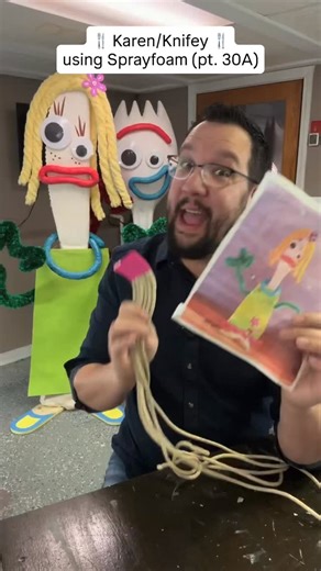 Mat Doughty | AH! Let’s make some rickrack for Karen’s dress! 🤩 Follow for updates on the Karen/Knifey sprayfoam project… and share/repost to help me... | Instagram