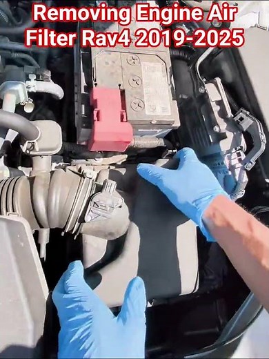 DIY! How to change or remove Engine Air Filter Toyota Rav 4 Gen 5 2019-2025 in 40 seconds!