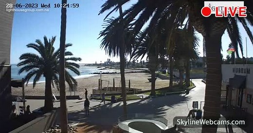 【LIVE】 Live Cam Swakopmund Beach - Namibia | SkylineWebcams