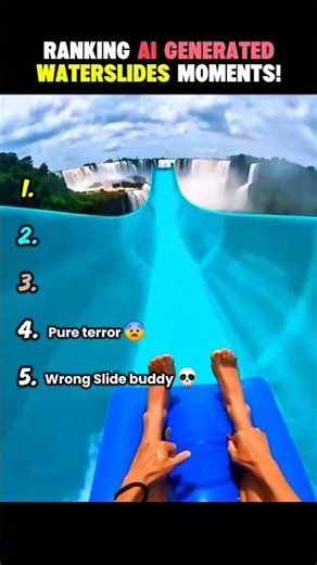 Ranking AI-GENERATED Waterslides Moments!😵‍💫 #shorts #trending #ranking #funny #viral #coolvideo