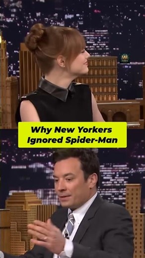 Why New Yorkers Ignored Spider-Man... 🕷️🔥 #EmmaStone #shorts