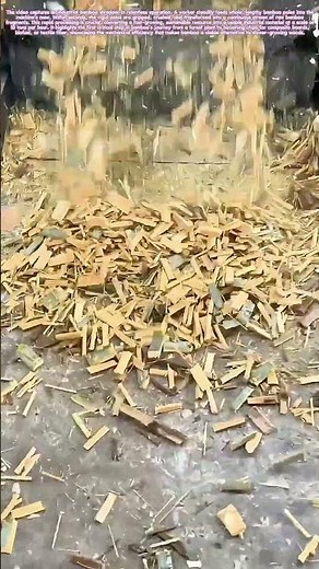 Feeding the Machine: How Bamboo Becomes 10 Tons of Raw Material