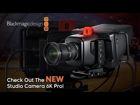 NEW From Blackmagic Design: The Studio Camera 6K Pro!