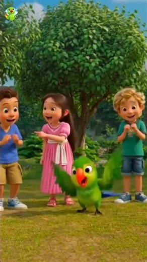 Cute Mitto in the jungle | Parrot Sings and Play with kids #dance #cartoon #parrot #cocomelon
