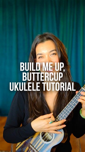 Bernadette Teaches Music on Instagram: "Build Me Up, Buttercup by The Foundations Easy Ukulele Tutorial 👌🏼 Strumming Pattern: ↓↓↑ ↑↓↑ 🤙🏼 Chords Used: C E7 F G C7 Fm 🎸 Ukulele Used: @ohanaukuleles"