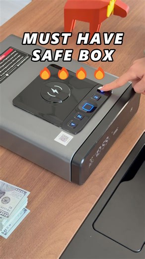 Grimtron Biometric Safe with LED Clock (Doj Certified) with 2-in-1 Watch & Phone Wireless Charging, Backlit Keypad, LED Light, Desk Nightstand Auto Pop-up Unlock (0.23 cu.ft.) Version 2.0 #drivesafekeychain #keychainbreathalizer #diysecuritysystem #smartfingerprintdoorknobkeyless #coolgadgetfinds #fingerprintdoorlock #keychainbreathalyzer #convenientstorage #modernnightstand #steelkeychain