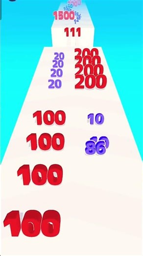 Number merge Run 3D Gameplay easy level