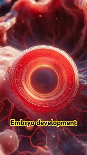 The Process of Human Fertilization: Egg reach the uterus.#biology #fertilization