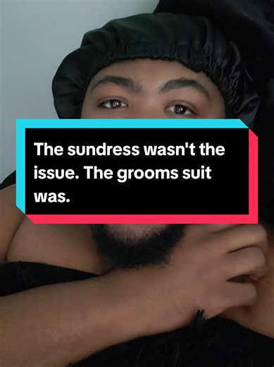 Yall always try to blame the woman, but I'm convinced the groom bought the wrong color suit.