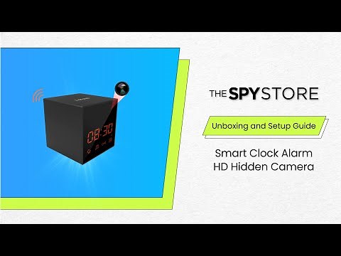 How to Setup a Smart Clock Alarm HD Hidden Camera | The Spy Store