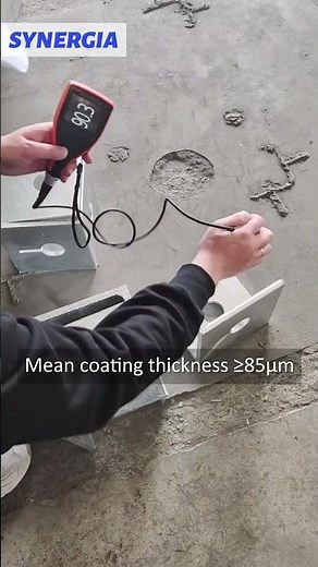 HDG Coating thickness test ASTM A123 ISO 1461 #steelstructure #steelstructurefabrication #shorts
