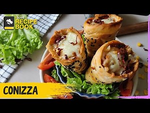 How to make Conizza | Pizza Cones | Recipe Book | The Foodie