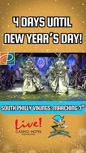 Fancy Brigade Association on Instagram: "⚔️ The countdown to New Year’s Day is almost here! Last year, the South Philly Vikings placed 4th in 2025 and will be taking the stage 3rd in 2026! We can’t wait to see their captivating presentation of the 2026 theme, "Te Hui Nui - The Great Gathering." #SPVikings #fancybrigades #mummerscompetition #happynewyear"