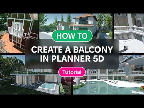 How to make a balcony | Tutorial | Planner 5D